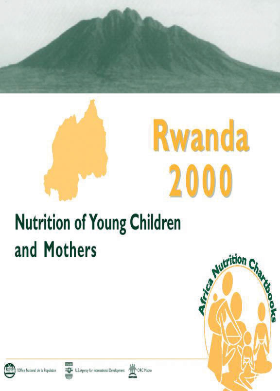 Cover of Rwanda 2000, Nutrition in Young Children and Mothers (English, French)