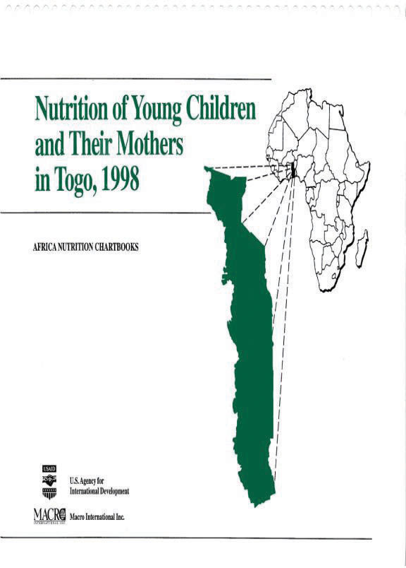 Cover of Togo 1998, Nutrition of Young Children and Their Mothers (English, French)