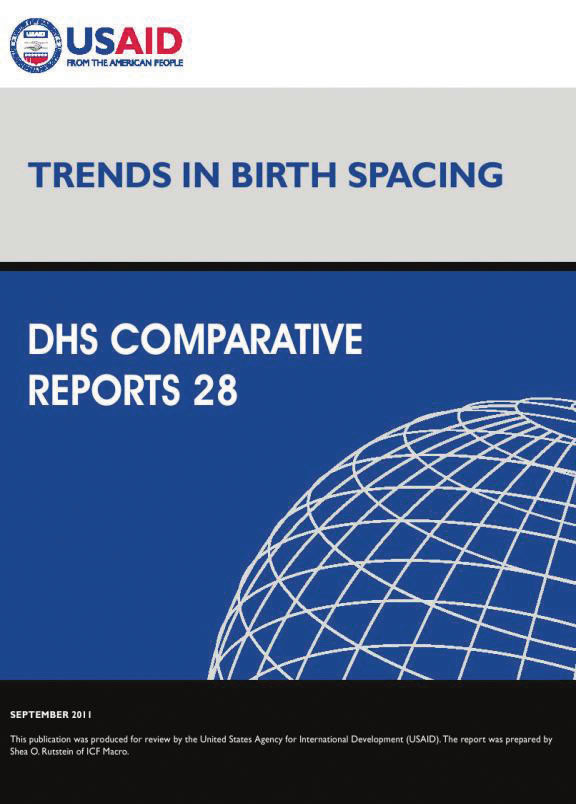 Cover of Trends in Birth Spacing (English)