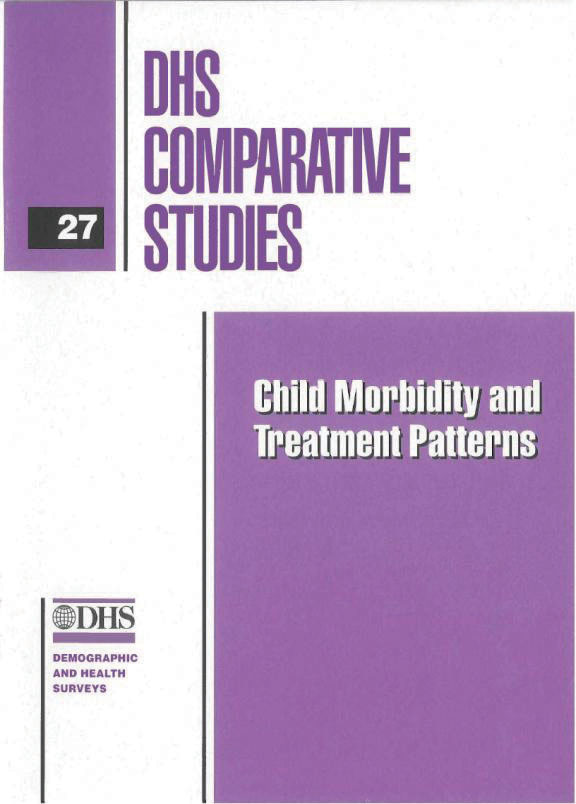 Cover of Child Morbidity and Treatment Patterns, 1998 (English)