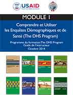 Cover of Programme de formation DHS Guide de l’instructeur – Module 1 (French)