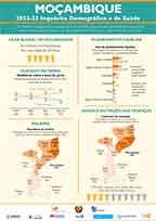 Cover of Mozambique DHS 2022-23 - Infographic (Portuguese)