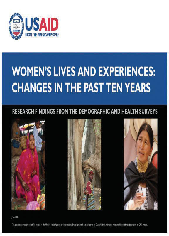 Cover of Women's Lives and Experiences: Changes in the Past Ten Years (English)