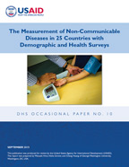 Cover of The Measurement of Non-Communicable Diseases in 25 Countries with Demographic and Health Surveys (English)