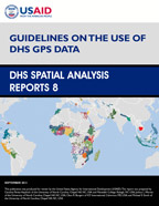 Cover of Guidelines on the Use of DHS GPS Data (English)