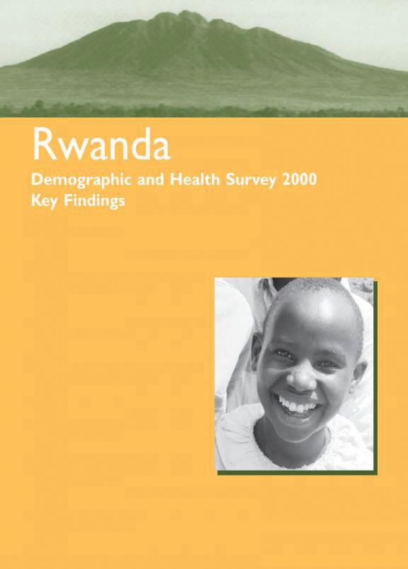 Cover of Rwanda DHS, 2000 - Summary Report (English, French)