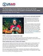 Cover of The Relationship between Digital Access and Use and Health Outcomes: Evidence from Demographic and Health Surveys (AS86) - Analysis Brief (English)