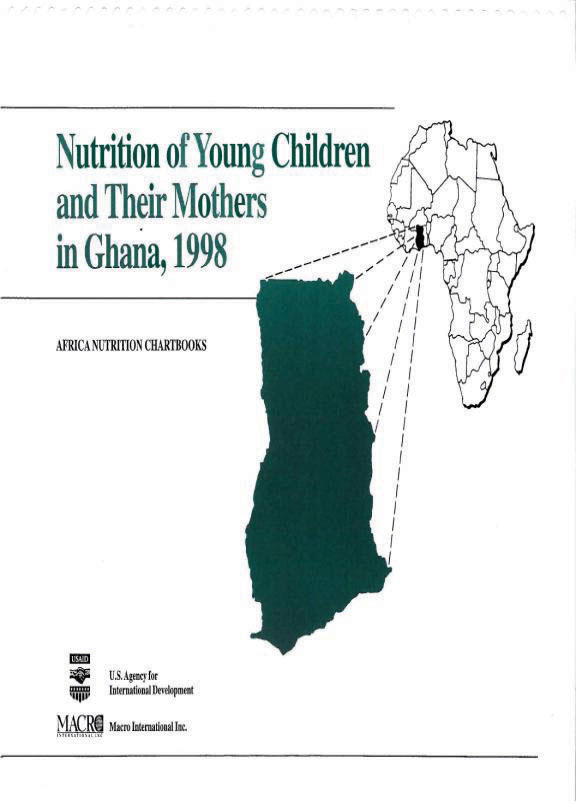 Cover of Ghana 1998, Nutrition of Young Children and Their Mothers (English)