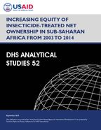 Cover of Increasing Equity of Insecticide-Treated Net Ownership in Sub-Saharan Africa from 2003 to 2014 (English)