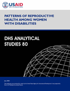 Cover of Patterns of Reproductive Health among Women with Disabilities (English)