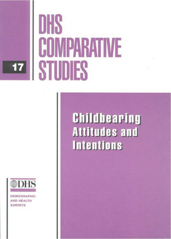 Cover of Childbearing Attitudes and Intentions (English)