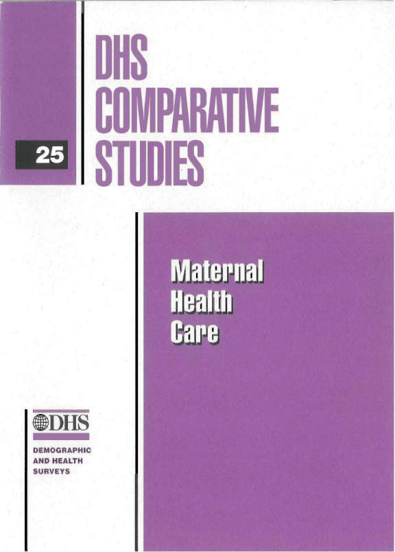 Cover of Maternal Health Care (English)