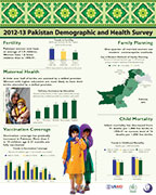 Cover of Pakistan 2012-13 DHS - Wall Chart (English)