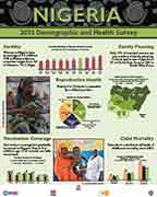 Cover of Nigeria DHS 2013 - 4 Wall Charts (Hausa, Igbo, Yoruba) (English)