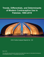 Cover of Trends, Differentials, and Determinants of Modern Contraceptive Use in Pakistan, 1990-2018 (English)