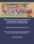 Cover of Determinants of Violence Against Women Perpetrated by Intimate Partners and Nonpartners, 2022 Nepal DHS (English)