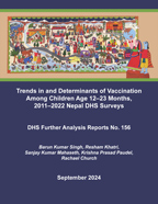 Cover of Trends in and Determinants of Vaccination Among Children Age 12–23 Months, 2011–2022 Nepal DHS Surveys (English)