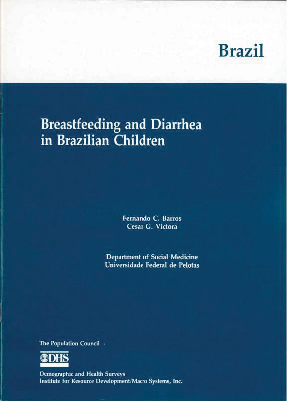 Cover of Breastfeeding and Diarrhea in Brazilian Children (English)