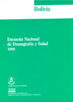 Cover of Bolivia DHS, 1989 - Final Report (Spanish)