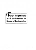 Cover of Egypt In Depth, 1996-97 - Egypt Indepth Study - Final Report (English)