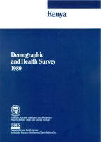 Cover of Kenya DHS, 1989 - Final Report (English)