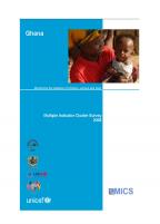 Cover of Ghana MICS, 2006 - Multiple Indicator Cluster Survey - Final Report (English)