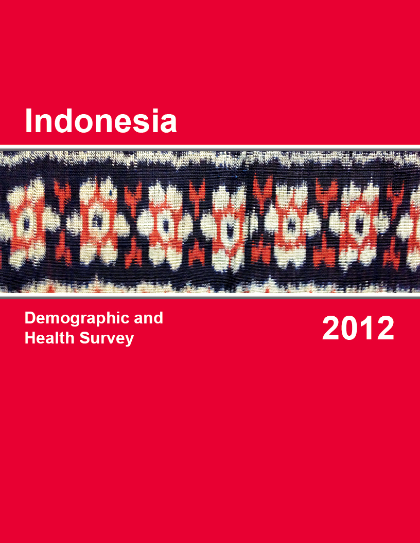 Cover of Indonesia DHS, 2012 - Final Report (English)