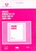 Cover of Peru DHS, 1986 - Final Report (Spanish)