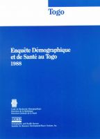 Cover of Togo DHS, 1988 - Final Report (French)