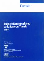 Cover of Tunisia DHS, 1988 - Final Report (French)