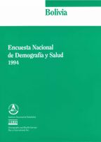 Cover of Bolivia DHS, 1994 - Final Report (Spanish)