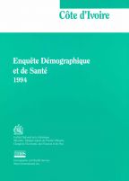 Cover of Cote d'Ivoire DHS, 1994 - Final Report (French)