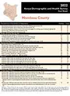 Cover of Kenya DHS 2022 - County Fact Sheets (English)