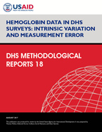 Cover of Hemoglobin Data in DHS Surveys: Intrinsic Variation and Measurement Error (English)