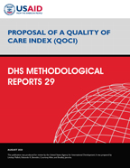 Cover of Proposal of a Quality of Care Index (QOCI) (English)