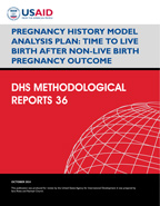 Cover of Pregnancy History Model Analysis Plan: Time to Live Birth After Non-live Birth Pregnancy Outcome (English)