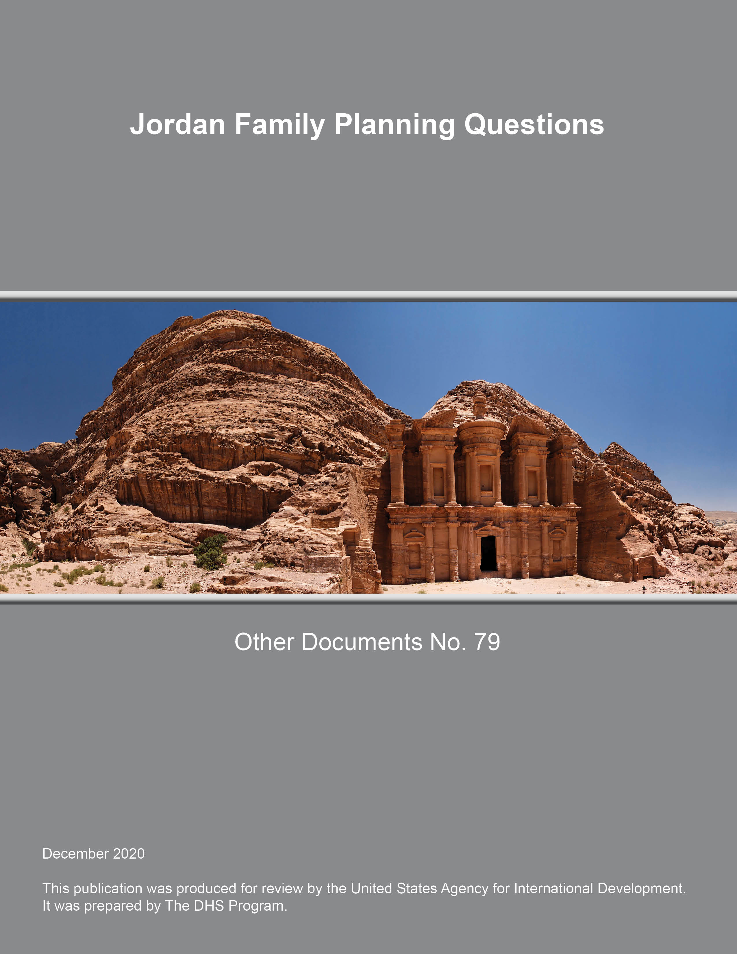 Cover of Jordan Family Planning Questions (English)