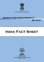 Cover of National, State and Union Territory, and District Fact Sheets 2019-21 National Family Health Survey NFHS5 (English)
