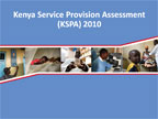 Cover of Kenya:HIV/MCH SPA, 2010 - Survey Presentations (English)