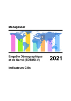 Cover of Madagascar Enquête Démographique et de Santé (EDSMD-V) 2021 (French)