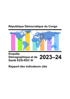 Cover of Congo Democratic Republic Demographic and Health Survey 2023-24 - Key Indicators Report (French)