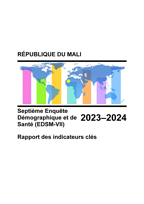 Cover of Mali Demographic and Health Survey 2023–2024 - Key Indicators Report (French)