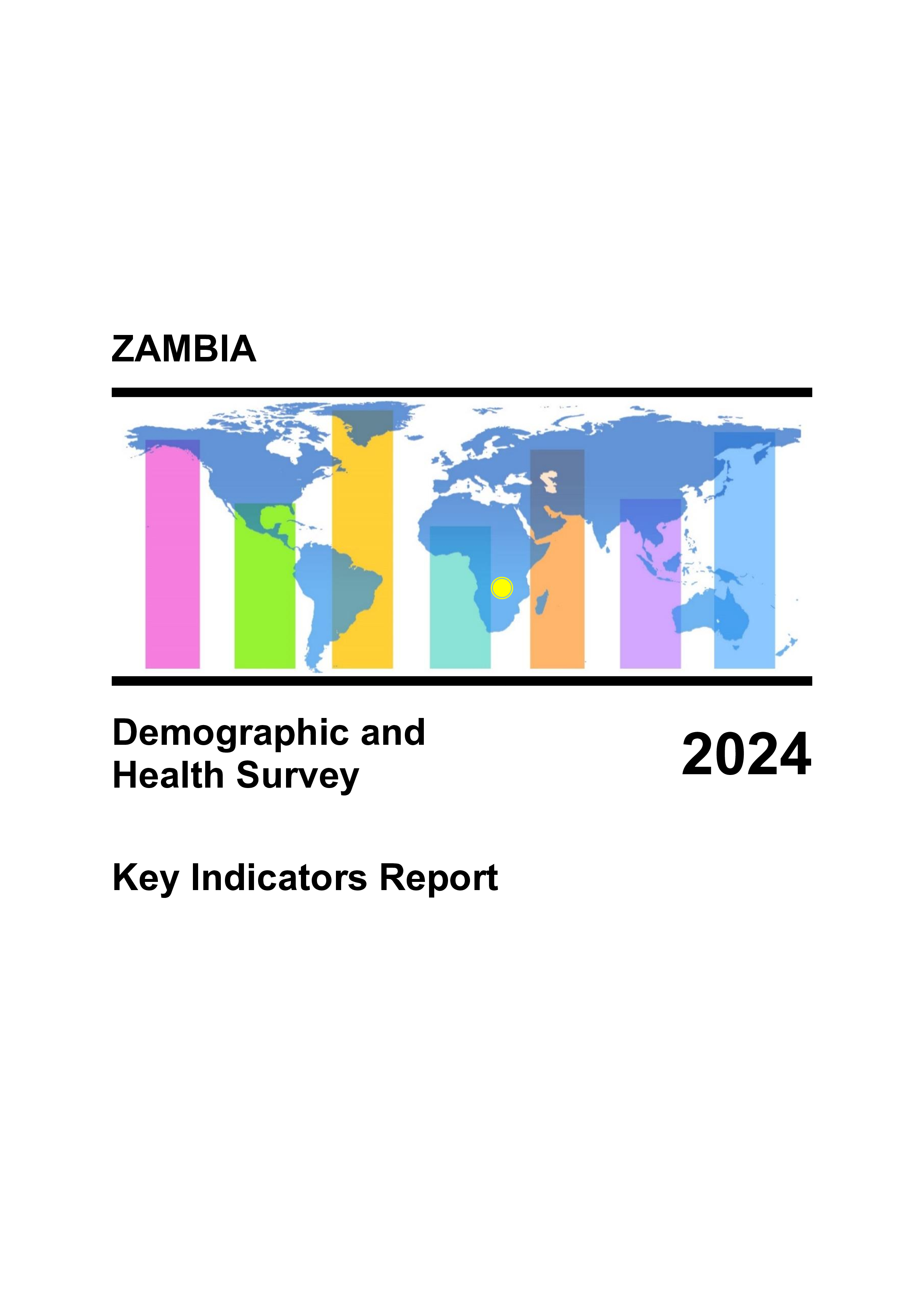 Cover of Zambia Demographic and Health Survey 2024 - Key Indicators Report (English)