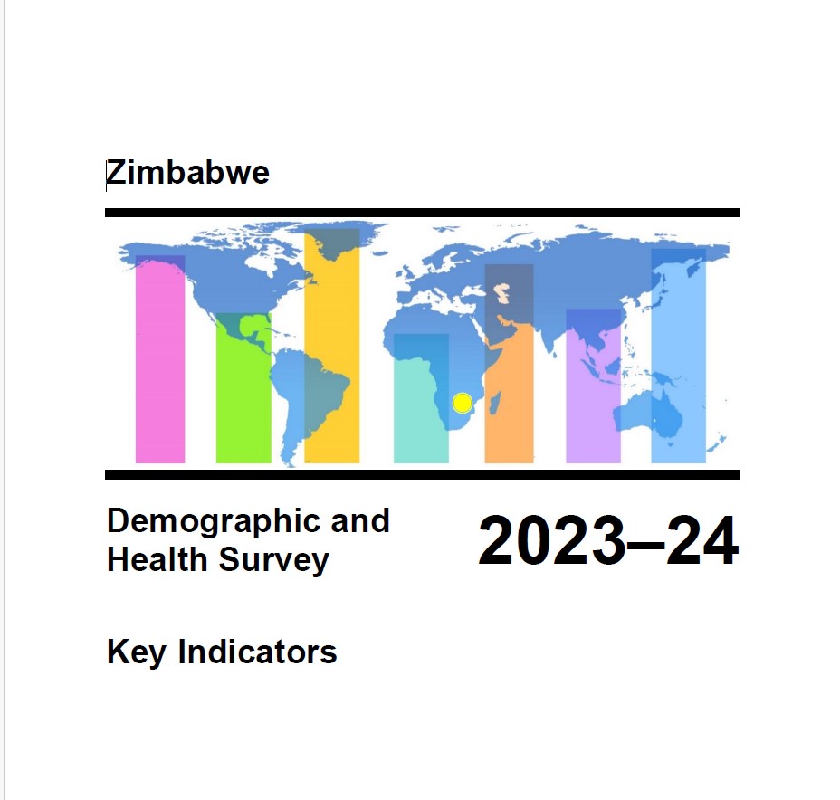 Cover of Zimbabwe Demographic and Health Survey 2023-24 - Key Indicators Report (English)