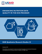 Cover of Enhancing Nutrition Data Quality in the DHS Program (English)
