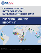 Cover of Creating Spatial Interpolation Surfaces with DHS Data (English)