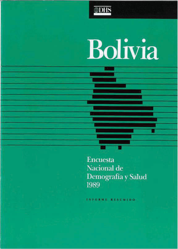 Cover of Bolivia DHS, 1989 - Summary Report (Spanish)