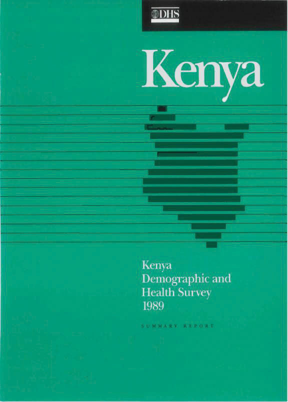 Cover of Kenya DHS, 1989 - Summary Report (English)