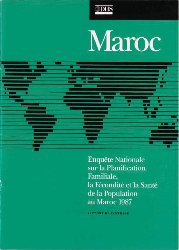 Cover of Morocco DHS, 1987 - Summary Report (French)