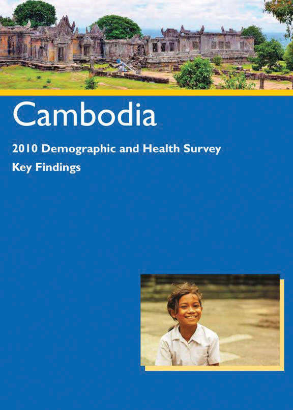 Cover of Cambodia DHS, 2010 - Key Findings (English)